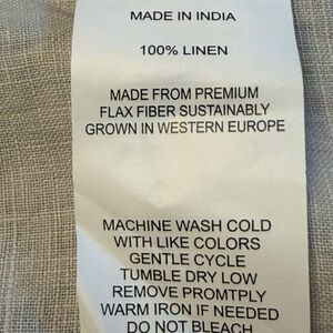 Quince 100% European Linen Smocked Midi Dress Cream XL Sustainable Summer
